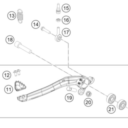 PATA DE FRENO EXC 17-20