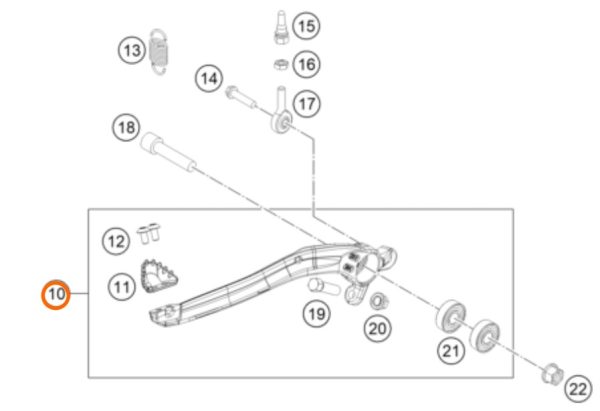 PATA DE FRENO EXC 17-20
