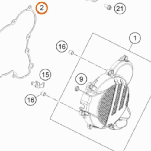 EMPAQUE DE TAPA DE ENCENDIDO 250/300 17-19