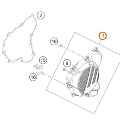 TAPA DE MAGNETO 250/300 EXC TPI 18-19