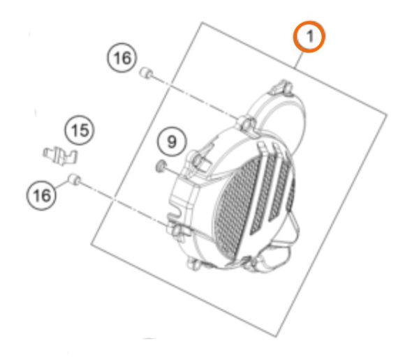 TAPA DE ROTOR 250/300 EXC/SX 2017