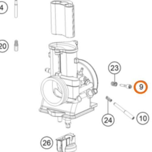 PERNO DE AJUSTE DE RELANTI MIKUNI 250/300 2017