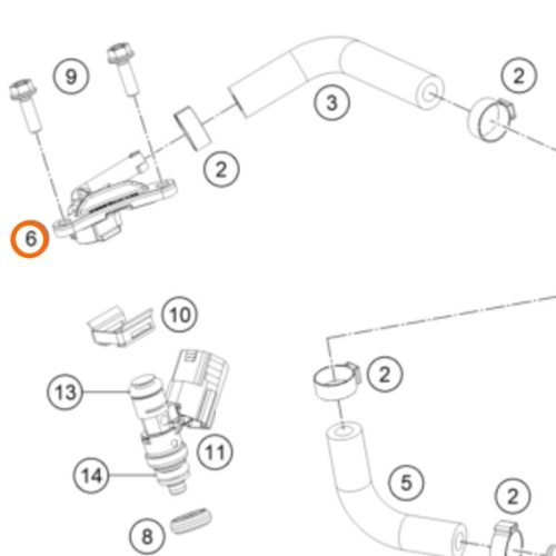 CONECTOR DE INYECTOR 250/300 EXC 19-23