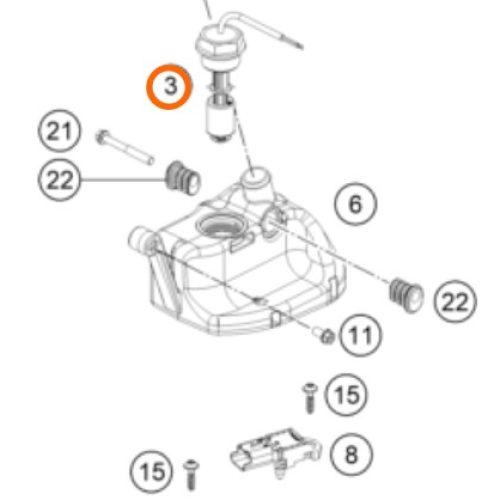 SENSOR DE NIVEL DE ACEITE 250/300 TPI 2018