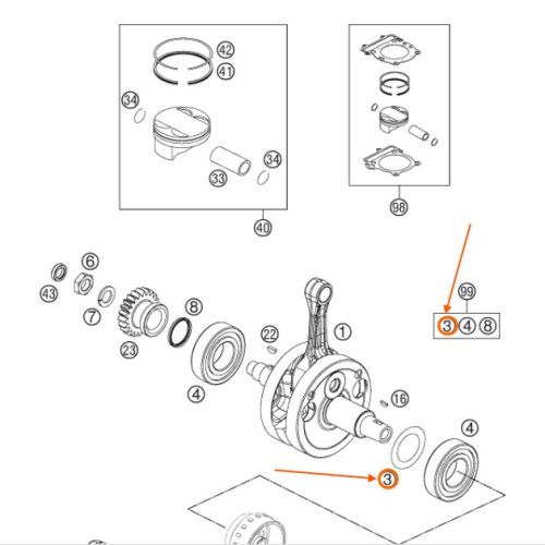 ARANDELA DE CIGUEÑAL 4T