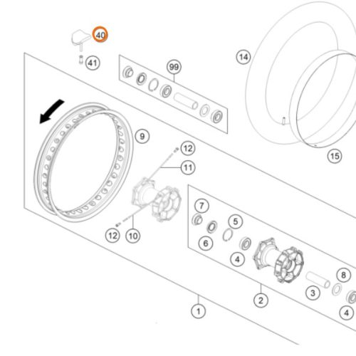 PESA DE ARO 18 POSTERIOR RALLY