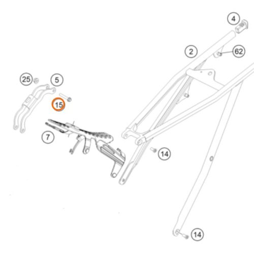 PERNO M8X44 SOPORTE DE MOTOR EXC 14-16