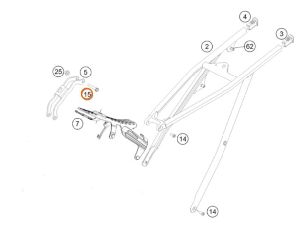 PERNO M8X44 SOPORTE DE MOTOR EXC 14-16