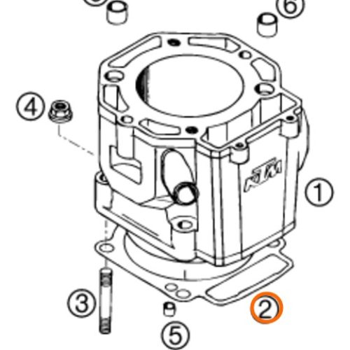EMPAQUE DE BASE DE CILINDRO 620 4T 620 LC4