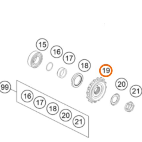 PIÑON MOTRIZ 16T 640-690 01-15