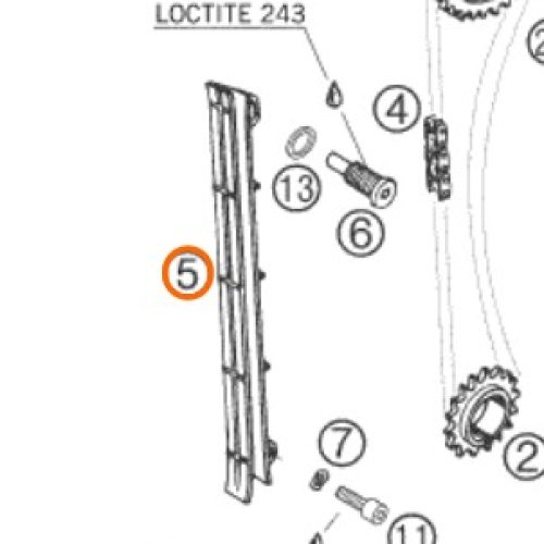 GUIA DE CADENILLA 640 LC4