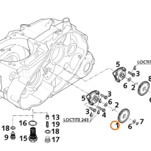 PIÑON DE BOMBA DE ACEITE 660