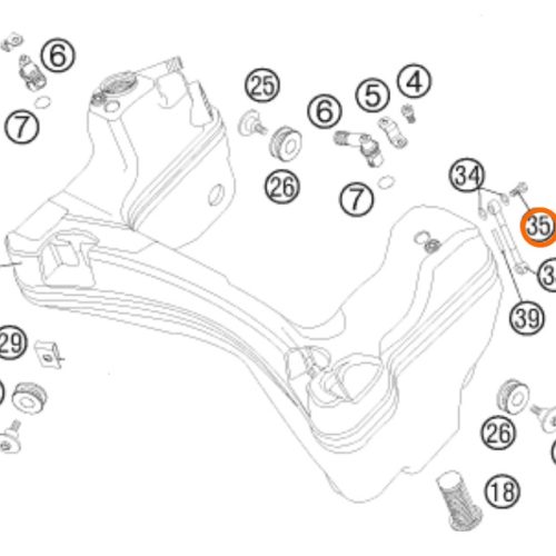 PERNO M8 DE CAÑERIA