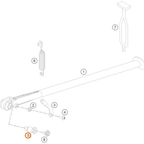 PERNO M10 DE PATA DE APOYO 640 LC4 01-07