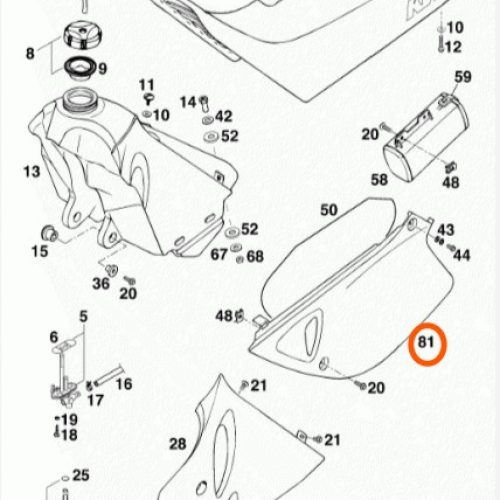 PLACA POSTERIOR IZQUIERDA 620 96-97