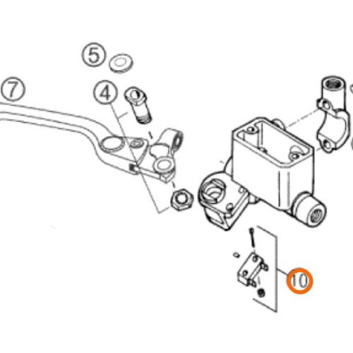 TROMPO DE FRENO DELANTERO 640 DUKE 00-02