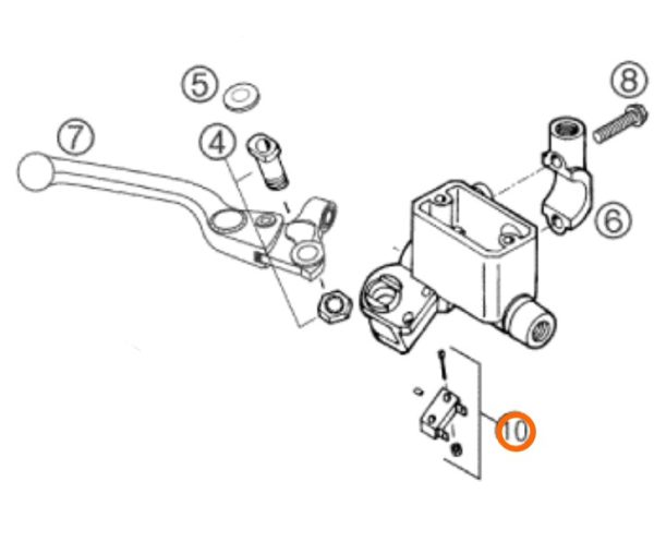 TROMPO DE FRENO DELANTERO 640 DUKE 00-02