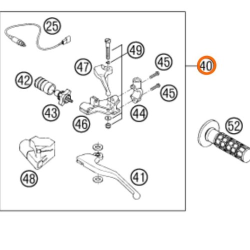 MANIGUETA DE EMBRAGUE 640 LC4 COMPLETA