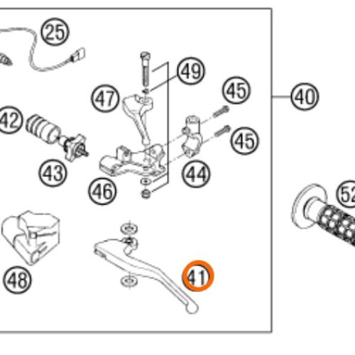 MANIGUETA DE EMBRAGUE 94-99