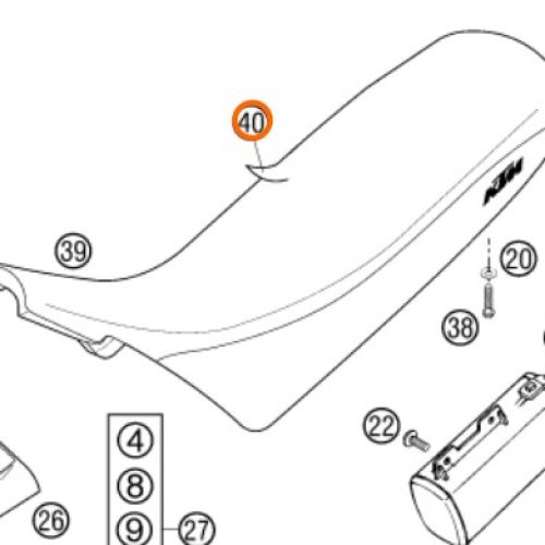 FORRO DE ASIENTO 640 LC4 02-07