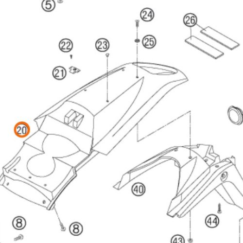 GUARDAFANGO POSTERIOR 640 ADV 01-07