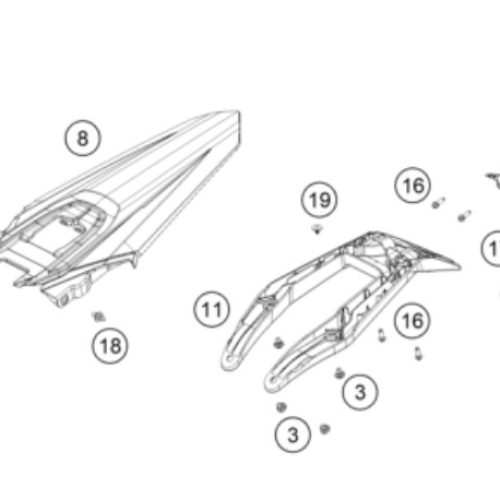 REFLECTIVO DE PORTA PLACA 790 ADV