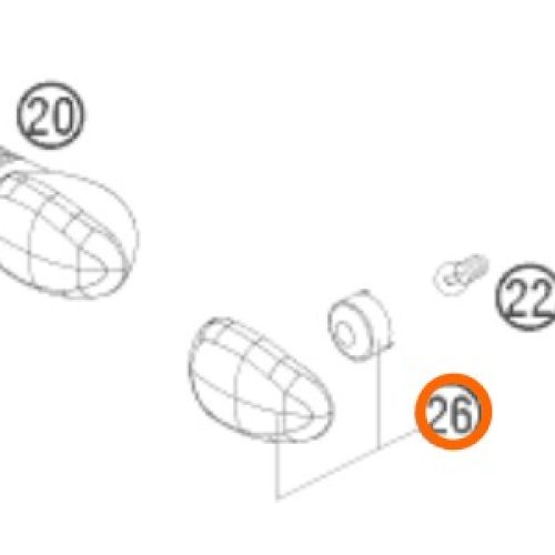 LUNA DE DIRECCIONAL ADV/DUKE 2003