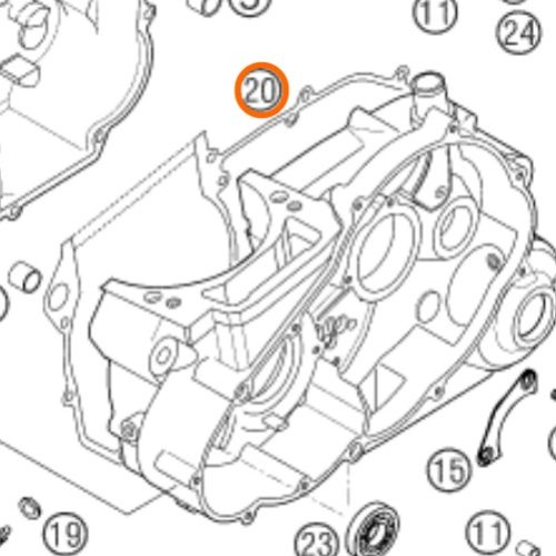 EMPAQUE DE CENTRO DE MOTOR 640 LC4
