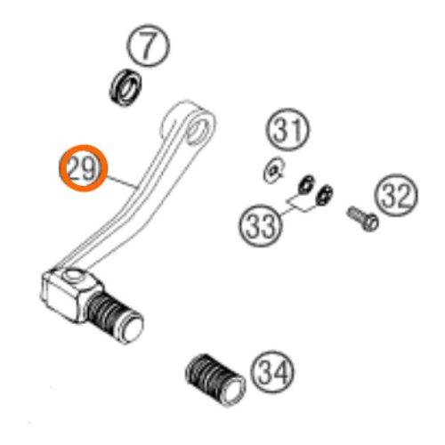 PATA DE CAMBIOS 4T 620/640 01-07