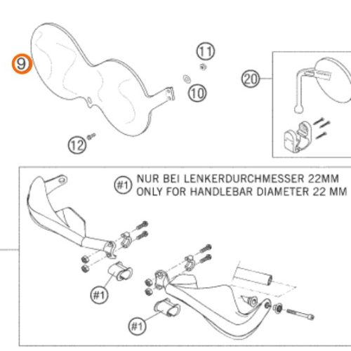 PROTECTOR DE FARO RALLY 640 ADV