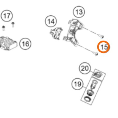 PERNO M5X14 DE SOPORTE DE SIMBRA PATA APOYO