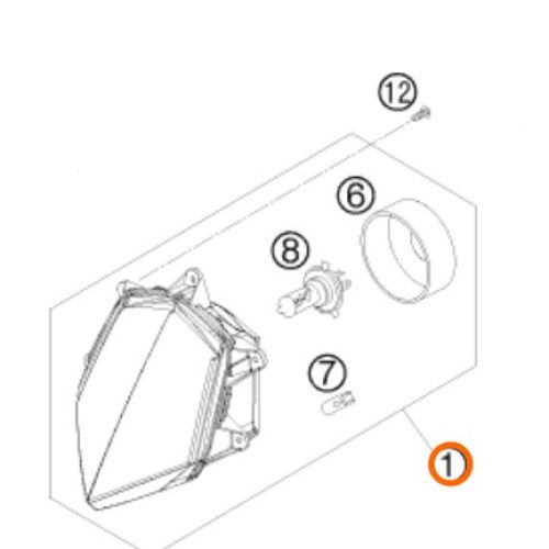 FARO DELANTERO 950 SM/950SE