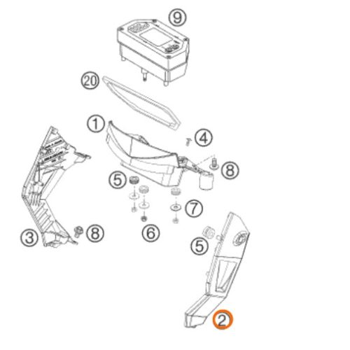 SOPORTE DE FARO 640 SM