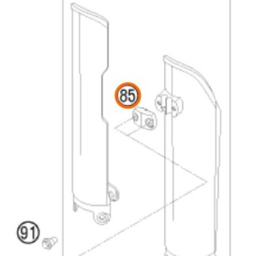 PASACABLE DE FRENO SX-F 2007