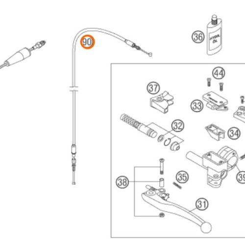 CABLE DE DESCOMPRESOR 4 TIEMPOS