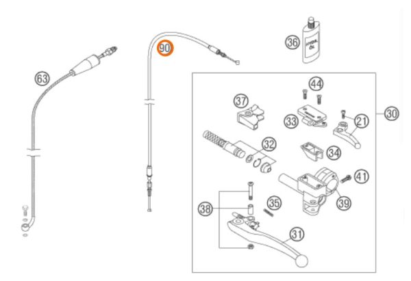 CABLE DE DESCOMPRESOR 4 TIEMPOS