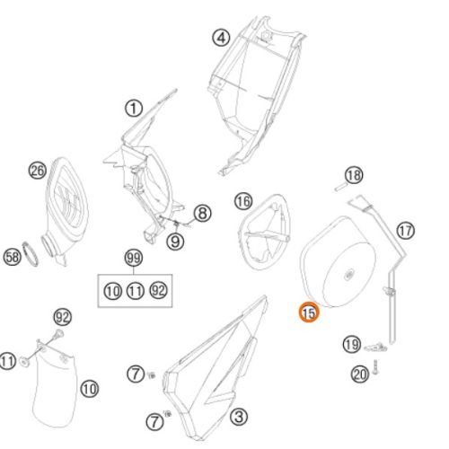 FILTRO DE AIRE 2T/4T 01-07