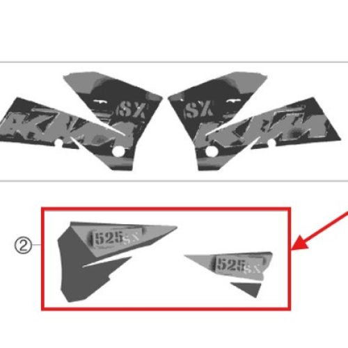 ADHESIVO DE CAJA DE AIRE 525 SX 2006