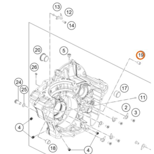 GUIA DE CILINDRO/TAPA DE BOMBA DE AGUA LC8