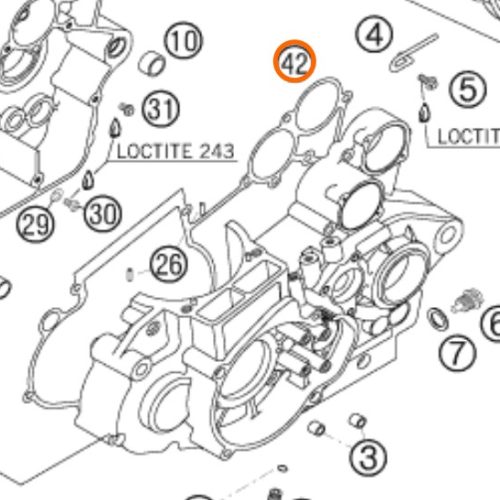EMPAQUE DE CENTRO DE MOTOR 4T 02-07