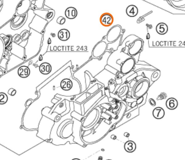 EMPAQUE DE CENTRO DE MOTOR 4T 02-07