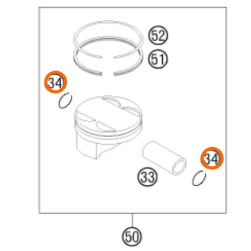 SEGURO DE PISTON 4T