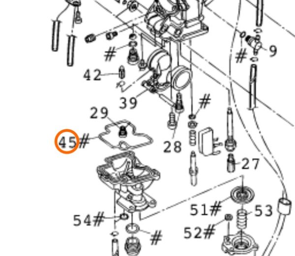 EMPAQUE DE CARBURADOR 4T 03-11