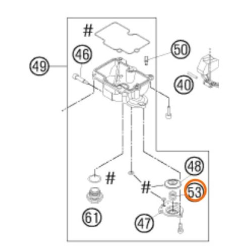 SIMBRA DE INYECTOR DE CARBURADOR 4T