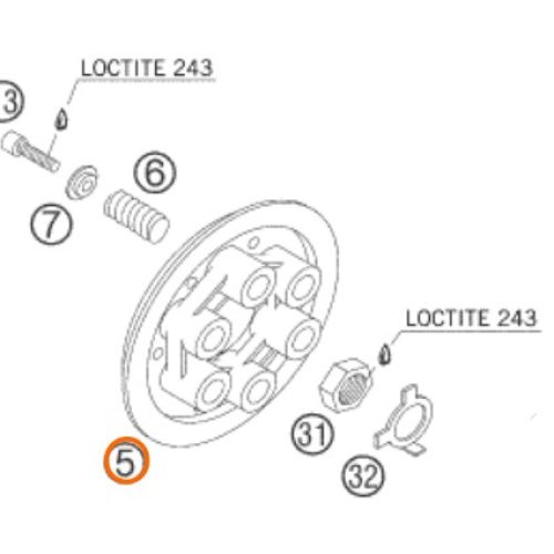 TAPA DE PRESION DE EMBRAGUE EXC 2006