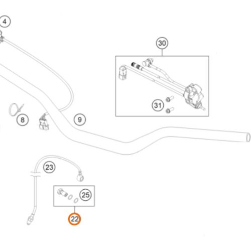 PERNO DE CAÑERIA CON JUNTA DE COBRE