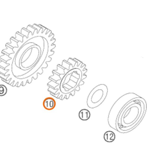 PIÑON DE 2DA 450 SX