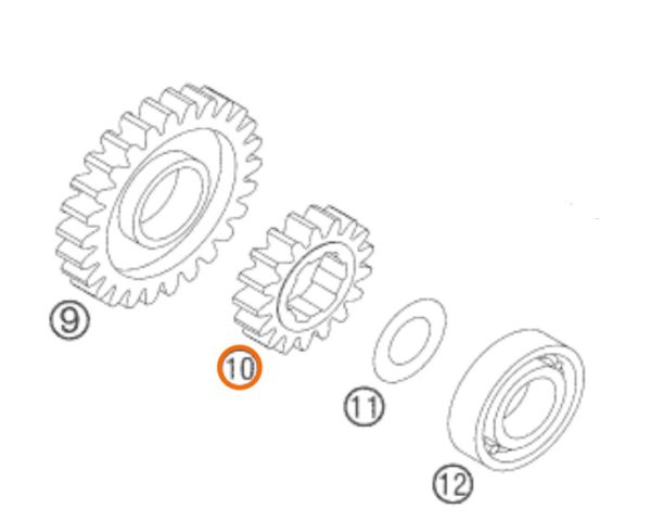 PIÑON DE 2DA 450 SX