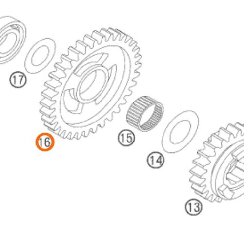 PIÑON DE 1RA 450/525 SX 03-06