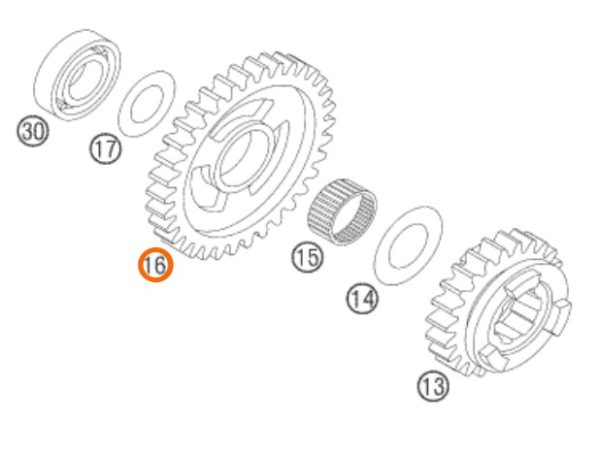 PIÑON DE 1RA 450/525 SX 03-06